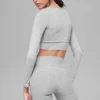 Alosoft Intuition långärmad BH – Athletic Heather Grey