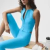 Alosoft Level up Full Zip Tank – azurblå