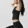 Alosoft Level up Full Zip Tank – Svart