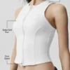 Alosoft Level up Full Zip Tank – Vit