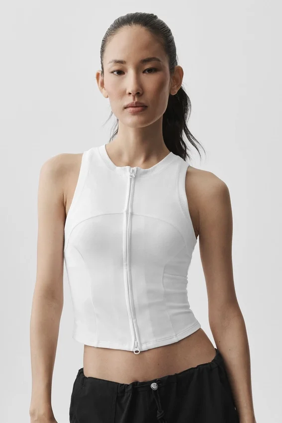 Alosoft Level up Full Zip Tank – Vit