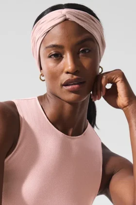 Alosoft-pannband – Pink Quartz Heather