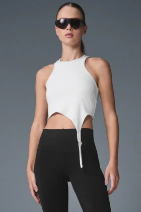 Alosoft Ribbed Revelation Tank – Vit