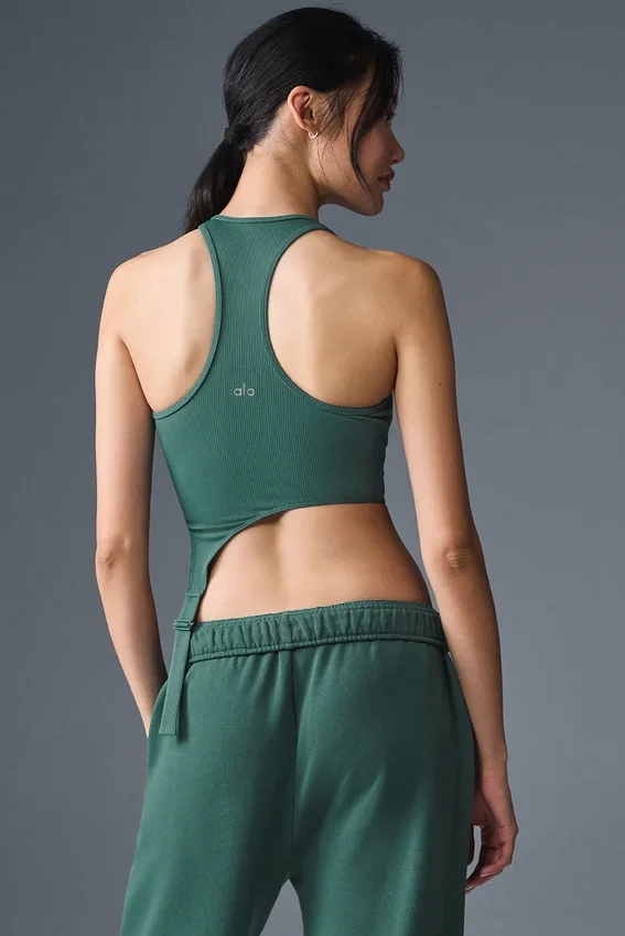 Alosoft Ribbed Revelation Tank – Winter Ivy