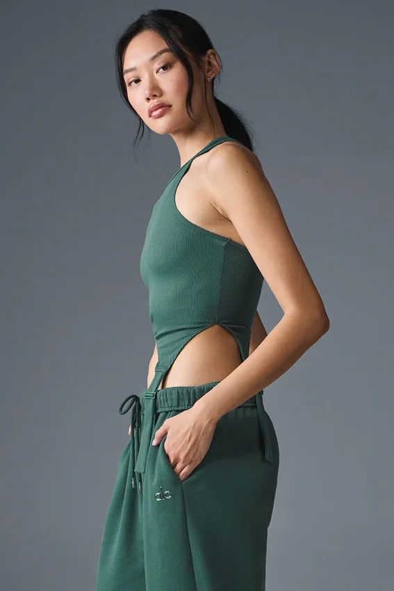 Alosoft Ribbed Revelation Tank – Winter Ivy