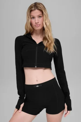 Alosoft Sincere figursydd jacka – svart