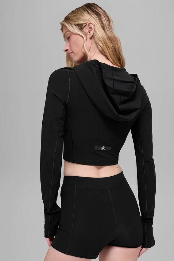 Alosoft Sincere figursydd jacka – svart