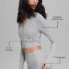 Alosoft Sincere Fitted Jacket – Athletic Heather Grey