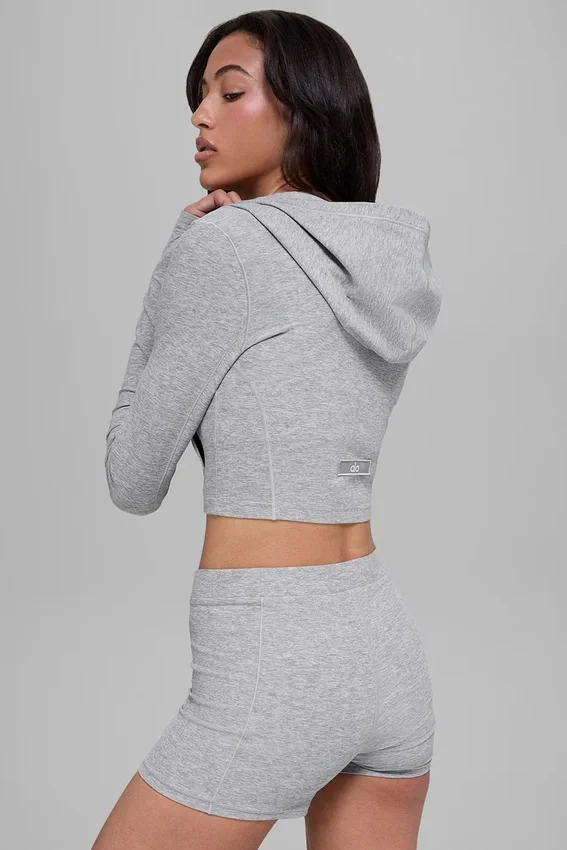 Alosoft Sincere Fitted Jacket – Athletic Heather Grey