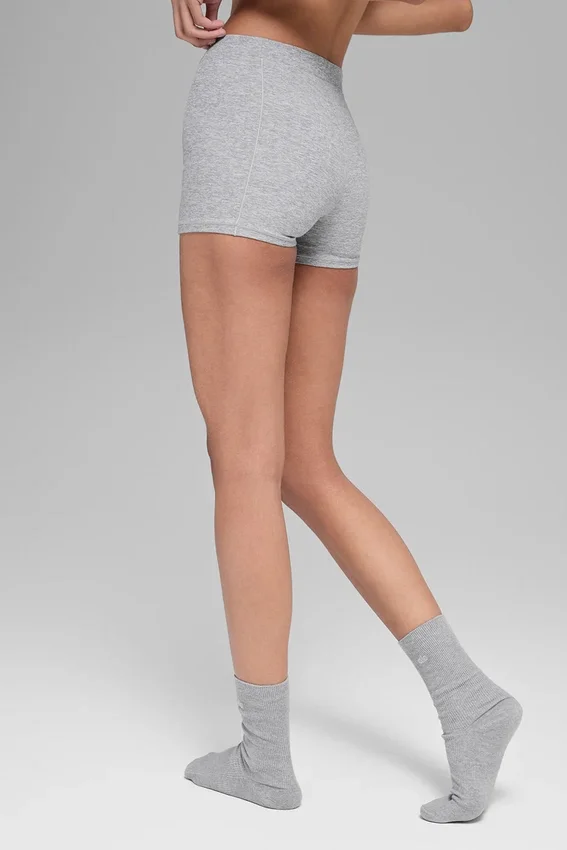 Alosoft Sincere Micro Shorts – Athletic Heather Grey