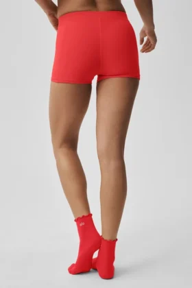 Alosoft Sincere Micro Shorts – Bright Red