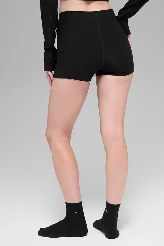 Alosoft Sincere Micro Shorts – Svart