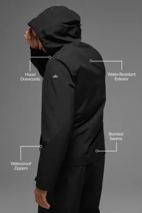 Alpha Shell-jacka – svart
