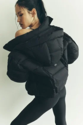Aspen Love pufferjacka – svart