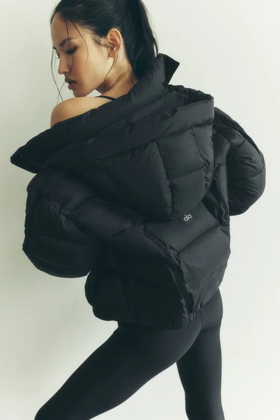 Aspen Love pufferjacka – svart