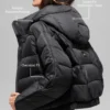 Aspen Love pufferjacka – svart