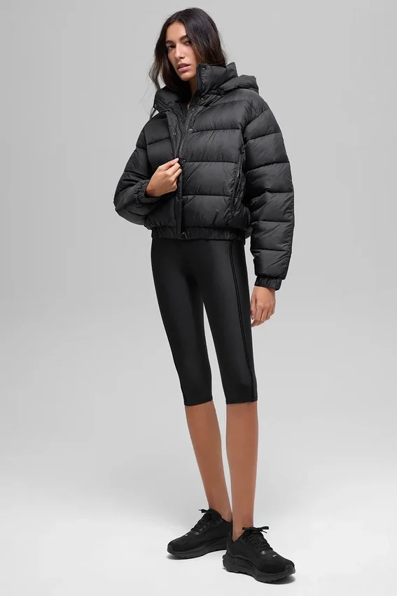 Aspen Love pufferjacka – svart