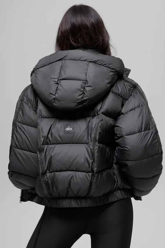 Aspen Love pufferjacka – svart