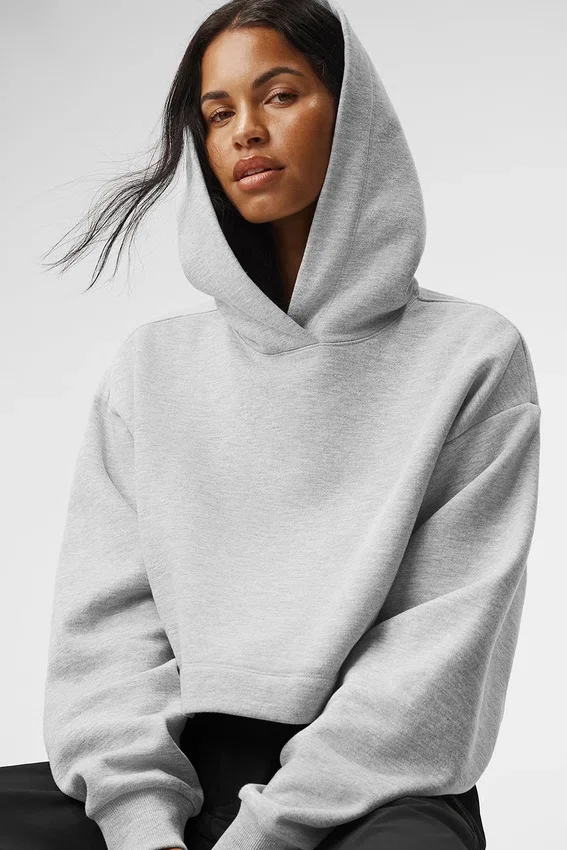 Bae Huvtröja – Athletic Heather Grey