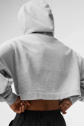Bae Huvtröja – Athletic Heather Grey