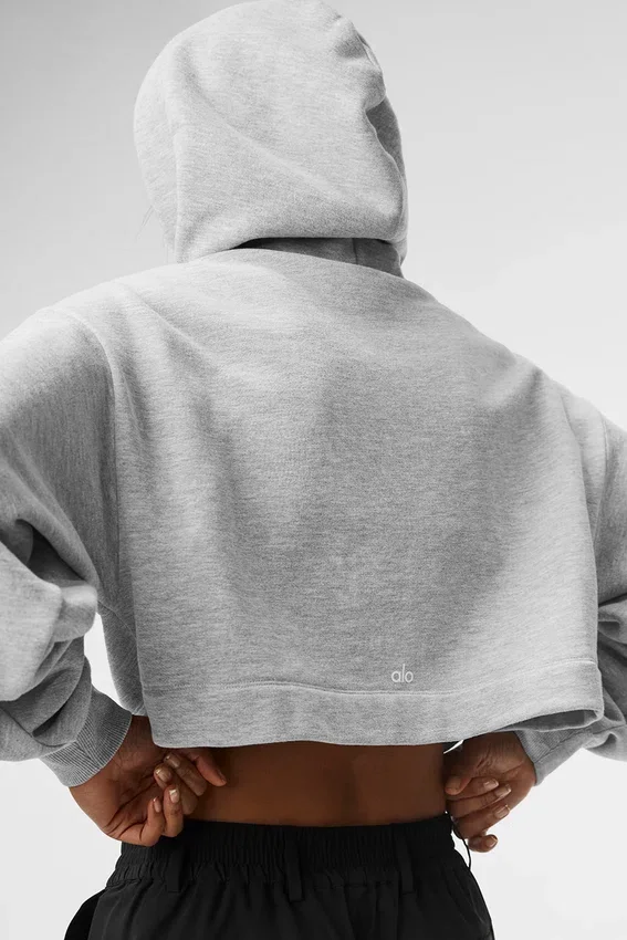 Bae Huvtröja – Athletic Heather Grey