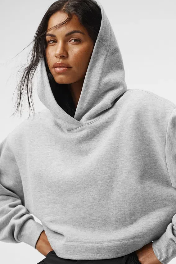 Bae Huvtröja – Athletic Heather Grey
