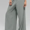 Breezy Wide Leg Byxor (Regular) – Lunar Grey