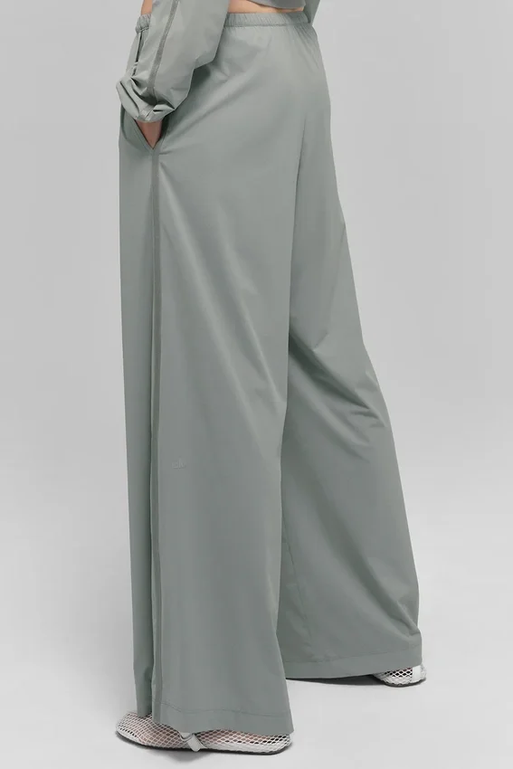 Breezy Wide Leg Byxor (Regular) – Lunar Grey