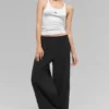 Breezy Wide Leg Byxor (Regular) – Svart