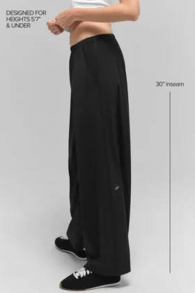 Breezy Wide Leg Byxor (Regular) – Svart