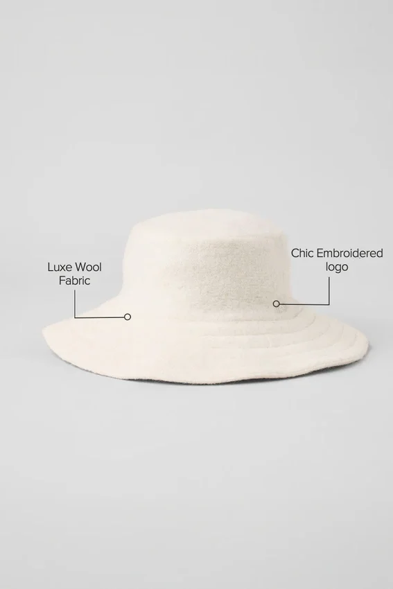 Buckethat i merinoull – Elfenben