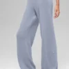 Byxor i ull och kashmir med High-Waist och vida ben – New Class – Winter Frost