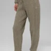 Cable Knit Winter Bliss-byxor – ljus kakao