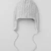 Cable Knit Winter Bliss Earflap Mössor – Athletic Heather Grey