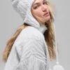 Cable Knit Winter Bliss Earflap Mössor – Athletic Heather Grey