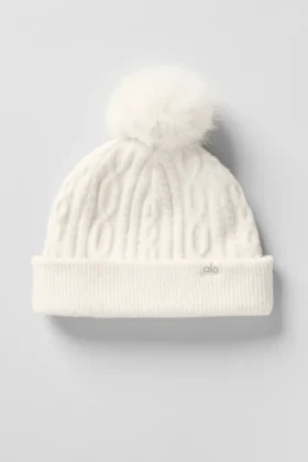 Cable Knit Winter Bliss Mössor – Ivory
