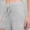 Cable Knit Winter Bliss Shorts – Athletic Heather Grey