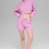 Cable Knit Winter Bliss Shorts – Candy Heart Pink