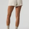 Cable Knit Winter Bliss Shorts – Ivory