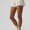 Cable Knit Winter Bliss Shorts – Ivory