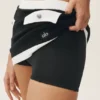 Capri Dream-kjol i bomull och kashmir med High-Waist-design – svart/vit