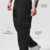 Cargo-byxor i ripstop – svarta