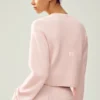 Cashmere Embrace-tröja – Frosted Pink