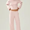 Cashmere Embrace-tröja – Frosted Pink