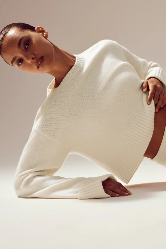 Cashmere Embrace-tröja – Ivory