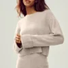 Cashmere Embrace-tröja – Oat Heather