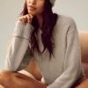 Cashmere Embrace-tröja – Oat Heather