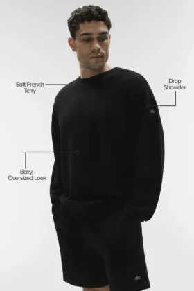 Chill Crew Neck Tröja – Svart
