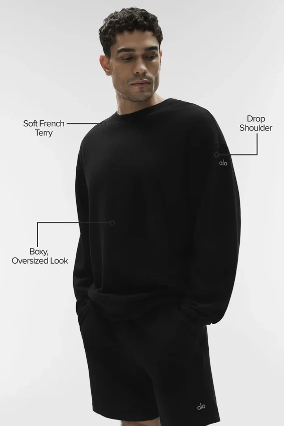 Chill Crew Neck Tröja – Svart