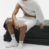Chill Shorts – Vit melerad